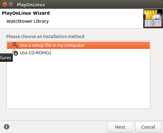 Watchtower Library Installation Wizard